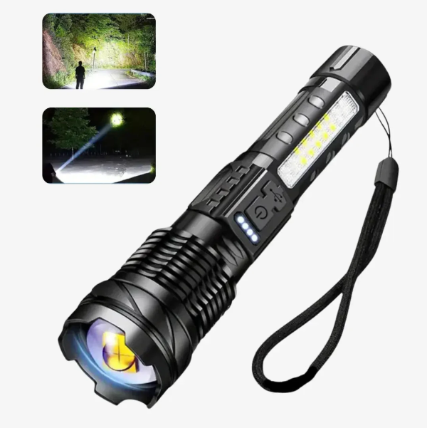 5000 Lumen Powerful Tactical Flashlight with USB