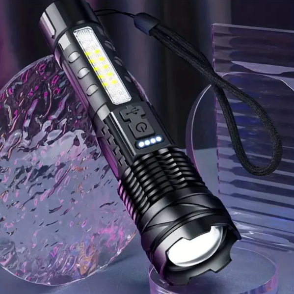5000 Lumen Powerful Tactical Flashlight with USB
