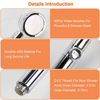 High Pressure Shower Head 360¬∞ Rotating Water Saving Handheld Shower Head