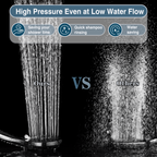 Handheld Shower Head, 9-Spray Showerhead with 69" Hose, Bracket