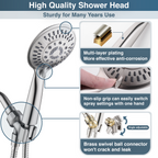 9-Spray Handheld Shower Head Set with Hose and Shower Arm Mount