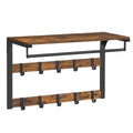 HOOKWELL – 3-in-1 wall coat rack with shelf, hooks, and clothes rail