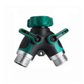 Hose Splitter 2 Way 3/4" Faucet Y Connector with Shut-off Valve