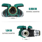 Hose Splitter 2 Way 3/4" Faucet Y Connector with Shut-off Valve