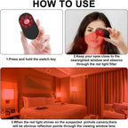 Hotel Hidden Camera Detector Finder, Infrared Detector, Travel Mini Portable Anti-Peeping Anti-Monitoring Camera Scanner