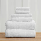 100% Cotton Woven Texture Bath Towel Set - Marbella Collection