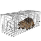 Humane Catch Release Live Animal Collapsible Galvanized Wire Trap Cage