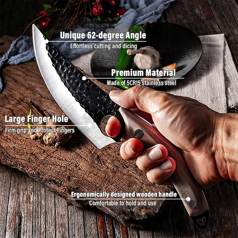 Japanese Handmade Chef Knife - Forged Steel Kitchen Knife
