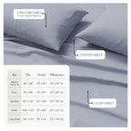 Viscose from Bamboo & Cotton Blend Jersey Knit Sheets