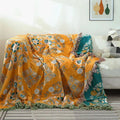 HyggeHaven Cover – Boho Cotton Blanket for Cozy Living Spaces