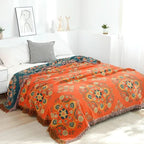 HyggeHaven Cover – Boho Cotton Blanket for Cozy Living Spaces
