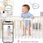iBaby M8 2K Smart Baby Monitor, 355° Pan 110° Tilt and 2-Way Talk  (Refurbished)