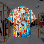 Playful Summer Ice Cream Print Shirt