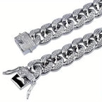 Iced Out Hip Hop Zircon Cuban Chain Bracelet for Men