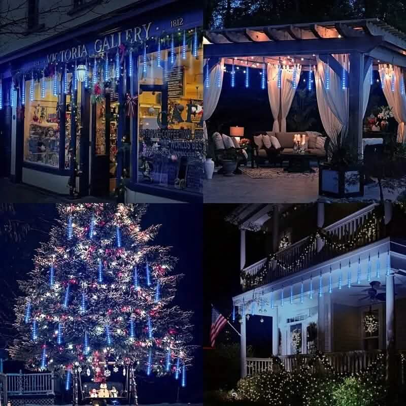 Icicle Snowfall Meteor Shower Outdoor Lights