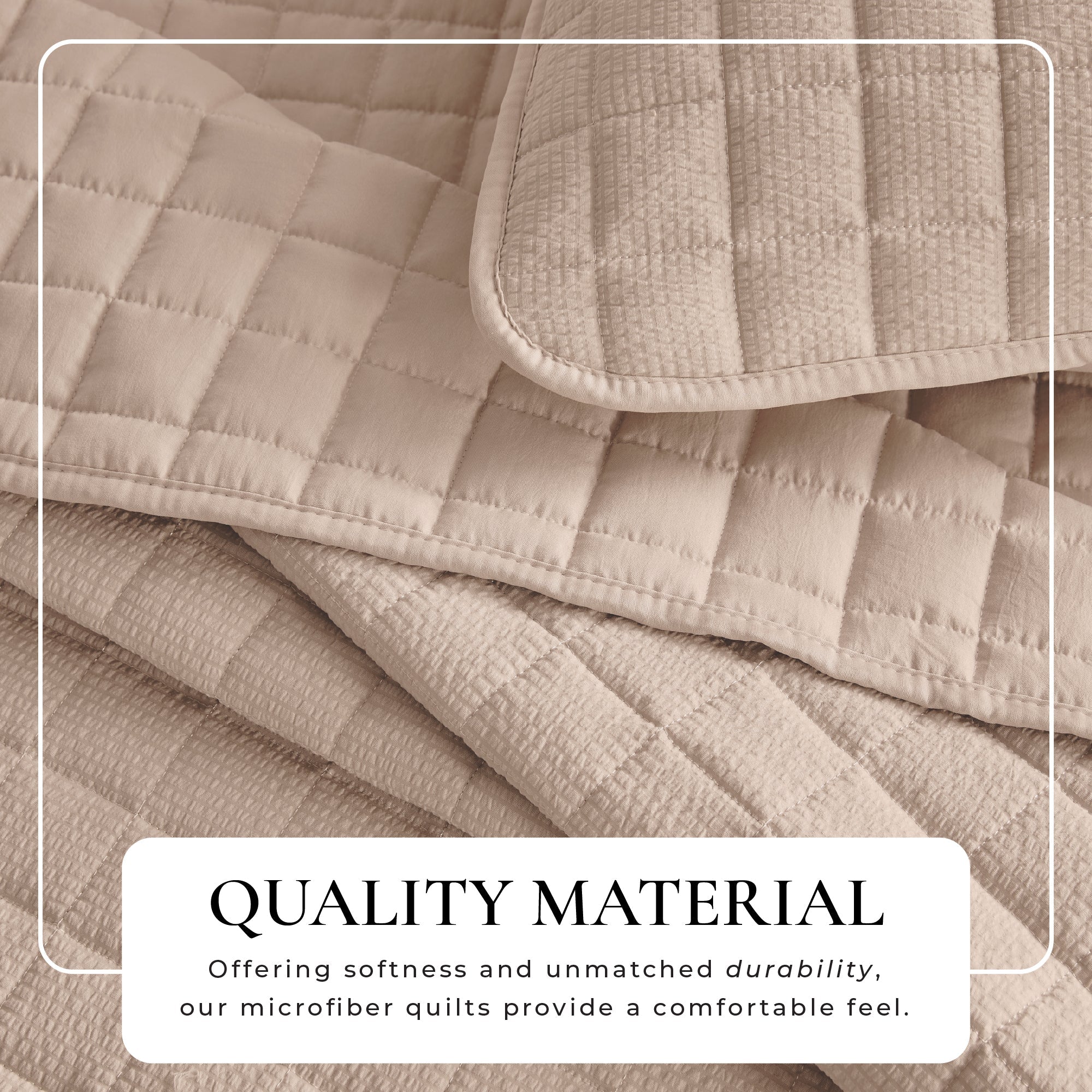 Box-Stitched Seersucker Quilt Set - Seersucker Collection