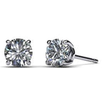IGI Diamond Engagement Earrings VS1 D Round 4.34 Carat Lab Created Eye Clean