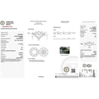 IGI Diamond Engagement Earrings VS1 D Round 4.34 Carat Lab Created Eye Clean