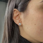 IGI Diamond Engagement Earrings VVS2 E Round 7.54 Ctw Lab Created