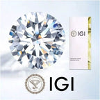 IGI, F/VS1, 3 CT Solitaire Lab-Grown Round Diamond Studs Earring 950 Platinum