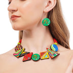 Colorful Clay Music Theme Jewelry Set