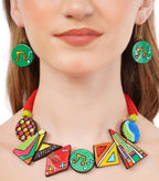 Colorful Clay Music Theme Jewelry Set