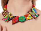 Colorful Clay Music Theme Jewelry Set
