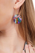 Beachy Boho Clay Necklace & Earrings Set