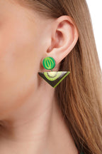 Kiwi & Watermelon Clay Necklace Set