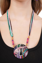 Beachy Boho Clay Necklace & Earrings Set