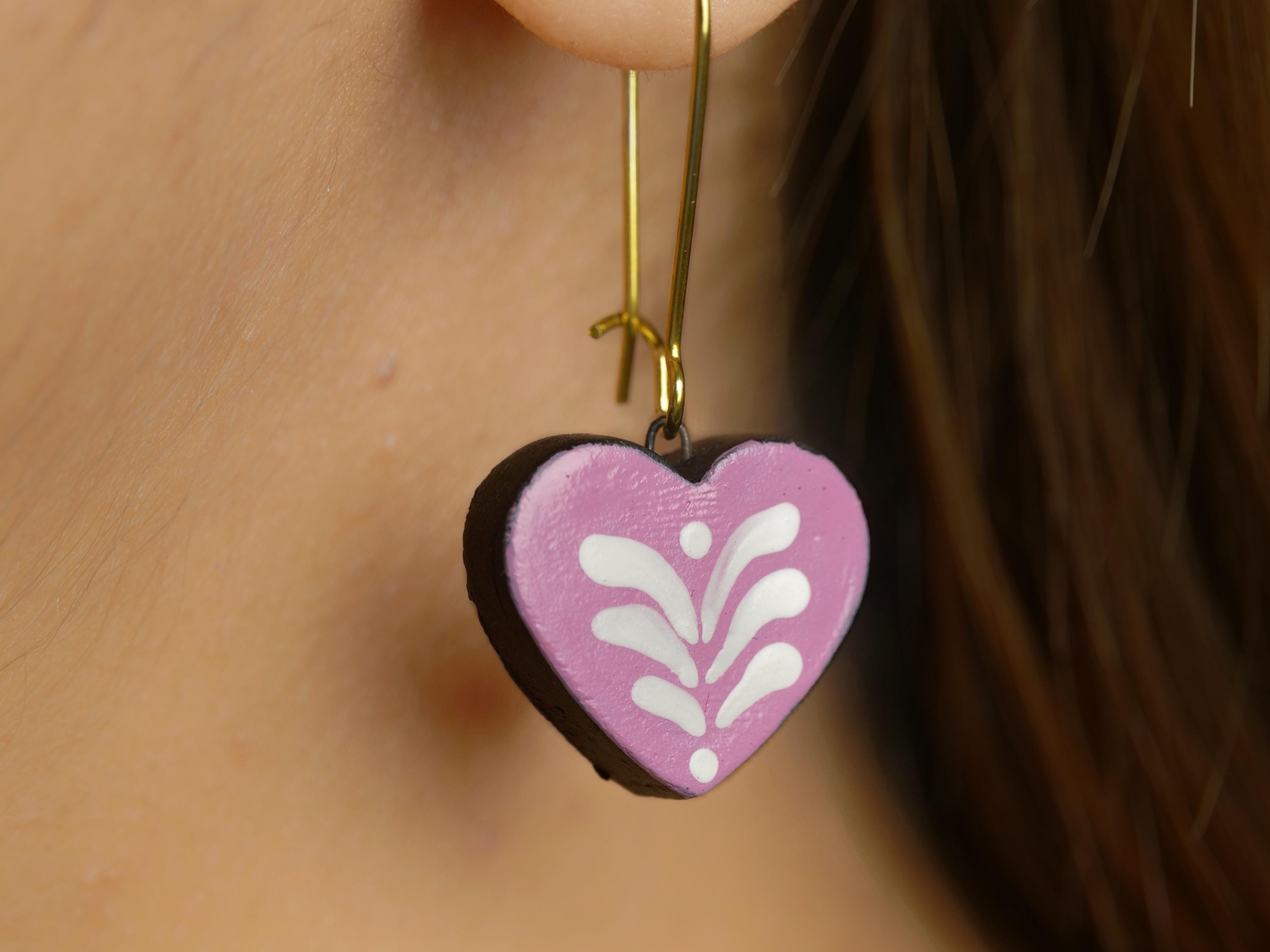 Valentine Wooden Beads And Terracotta Clay Jewelry Set