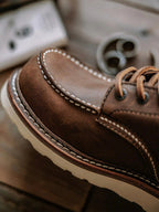 Men's Full Grain Leather Moccasin Toe Work Boots