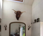 Wall-Mounted Cow Sculpture