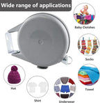 Retractable Washing Line with Swivel Wall Mount