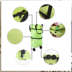 2-in-1 Foldable Shopping Bag with Wheels