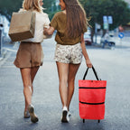 2-in-1 Foldable Shopping Bag with Wheels
