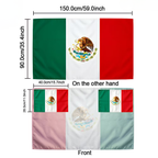 Flag Banner Soccer Cape Mexico Fan Wearable Game Day Large