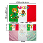Flag Banner Soccer Fan Cape Mexico World Cup Style Large