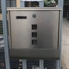 Large Heavy Duty Wall Mounted Vertical Home Metal Lockable Mailbox