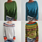 Women's retro sweater