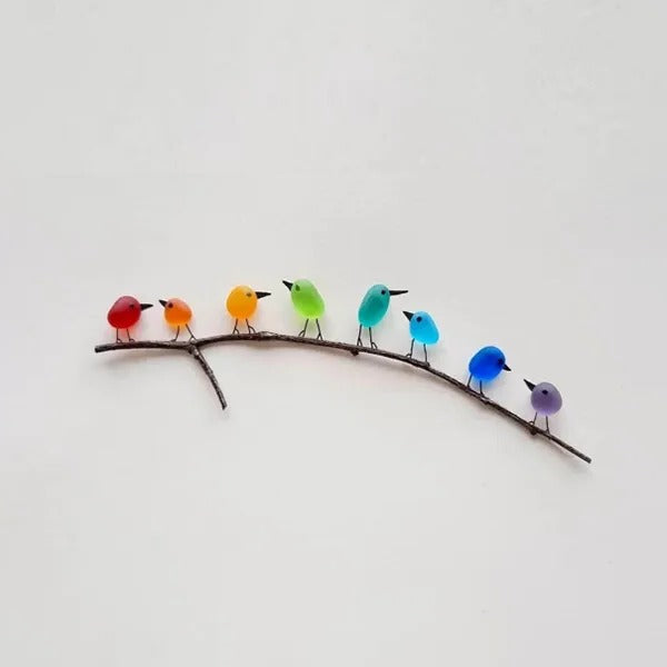 Sea Glass Birds Decor Coastal Love Notes