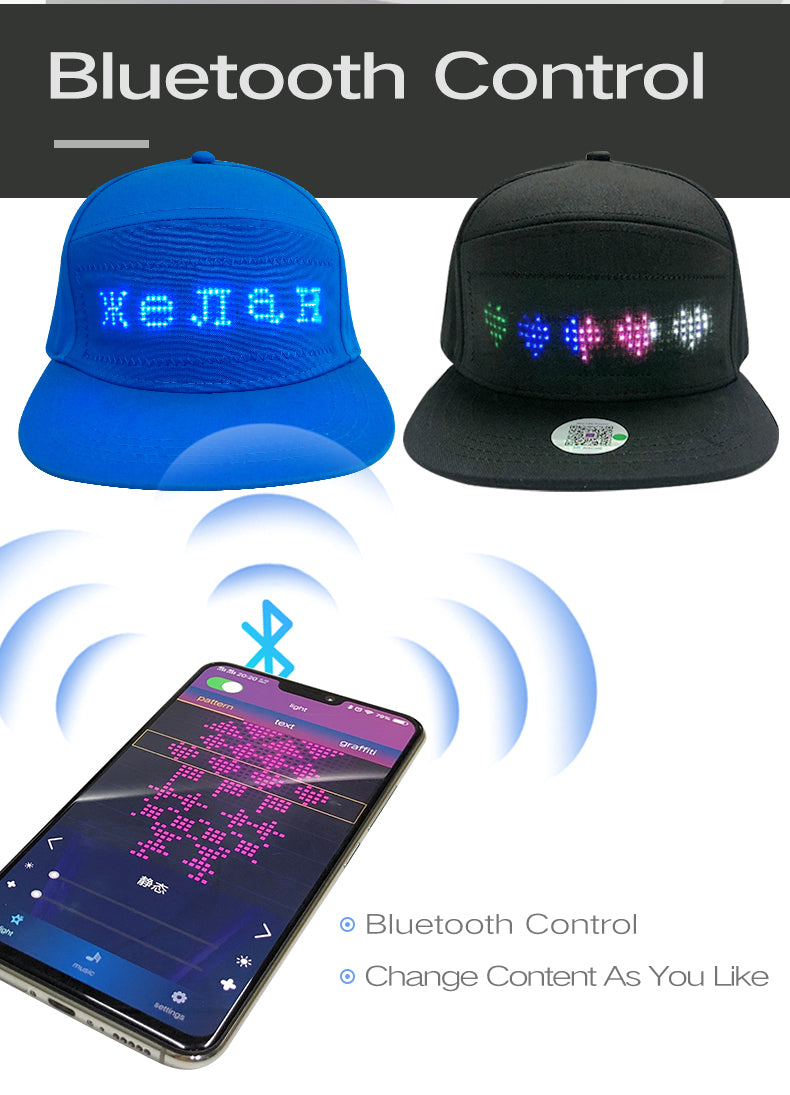 Bluetooth LED Glow Cap