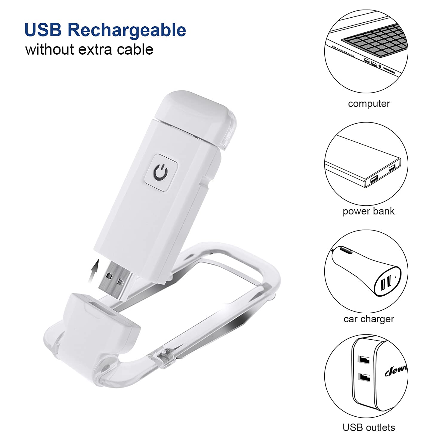 USB Rechargeable Book Reading Light