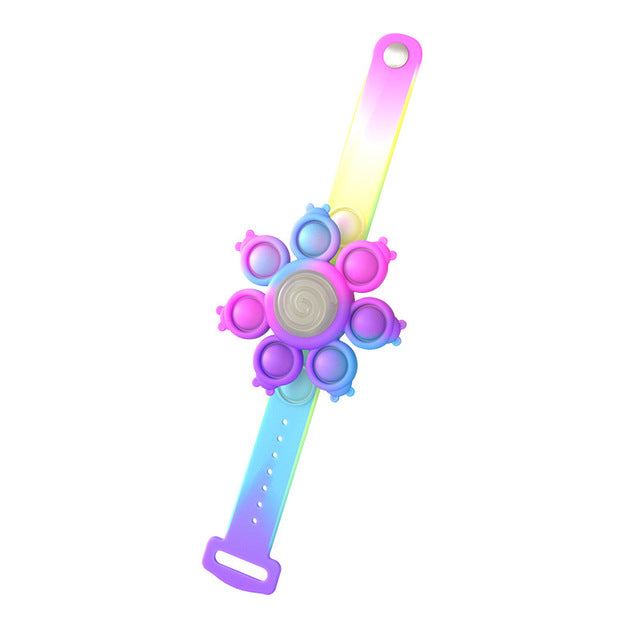 Spinning Rainbow Pop Bracelet