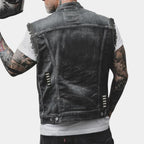 Retro Denim Vest For Men