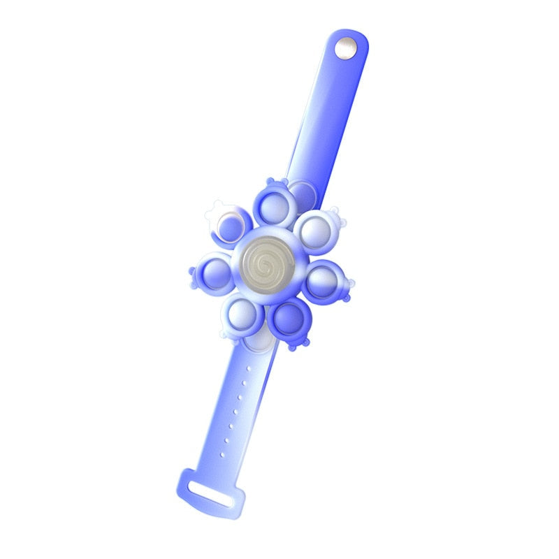 Spinning Rainbow Pop Bracelet