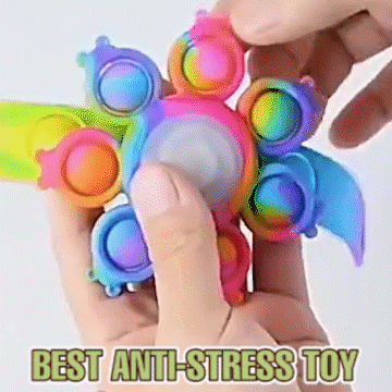 Spinning Rainbow Pop Bracelet