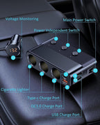 7-in-1 Car Cigarette Lighter Adapter