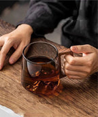 Elegant Glass Cup with Handle
