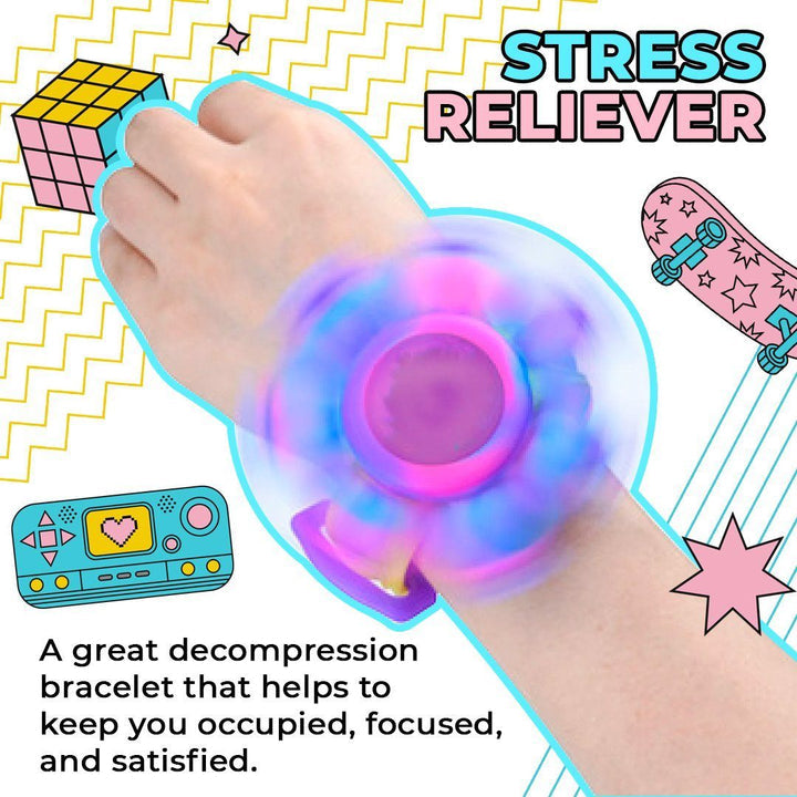 Spinning Rainbow Pop Bracelet